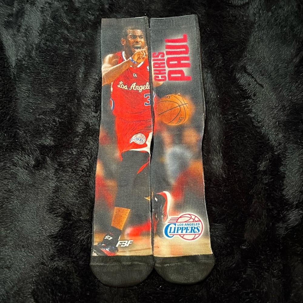 FBF Chris Paul Clippers Crew Socks - Size L 9-12